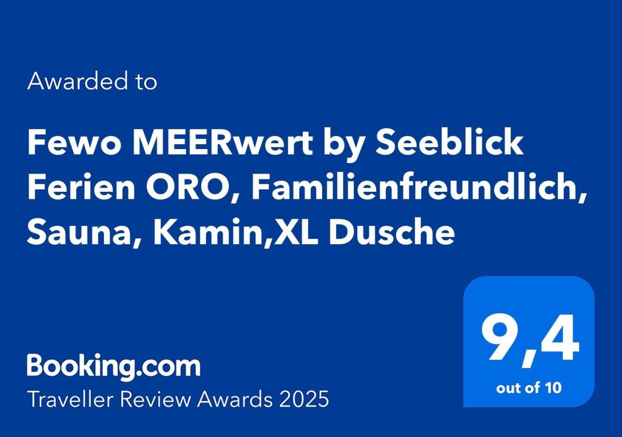 Fewo Meerwert By Seeblick Ferien Oro, Familienfreundlich, Sauna, Kamin,Xl Dusche 奥尔本尼兹 外观 照片